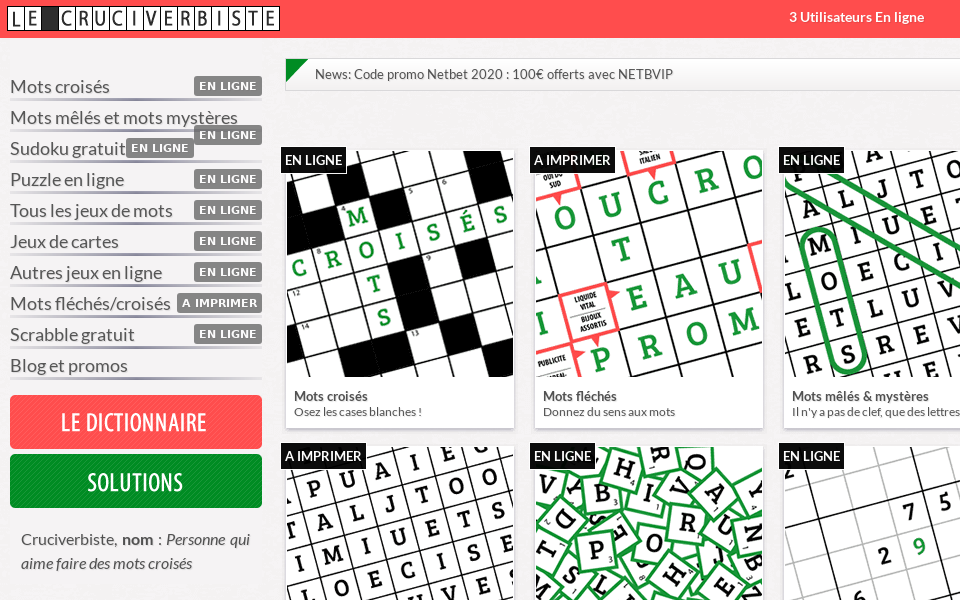 cruciverbiste.com/ screen capture