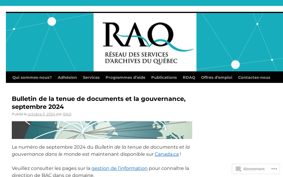 archivisteraq.com/ screen capture