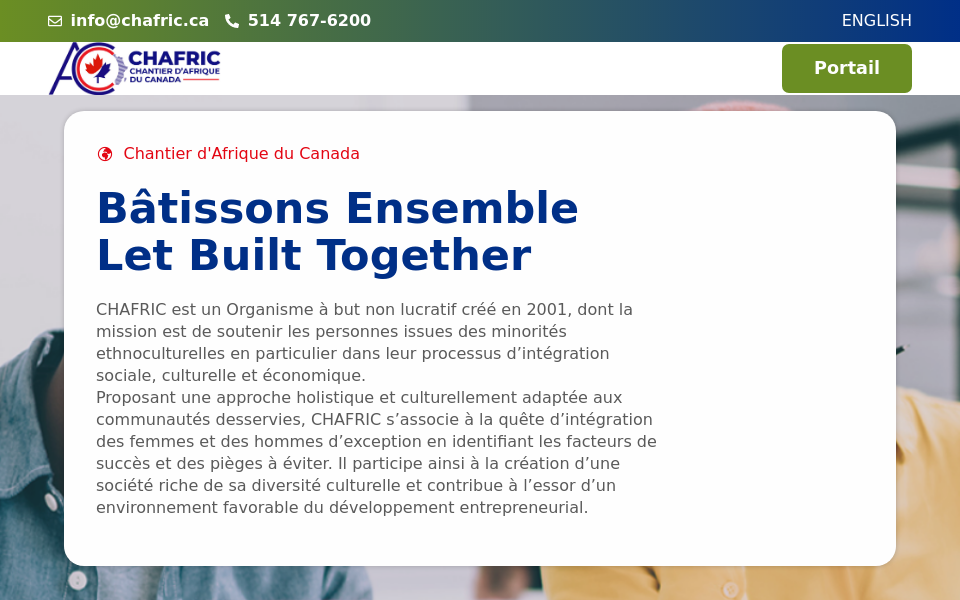 chafric.ca/ screen capture