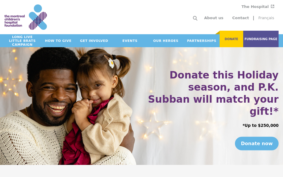 fondationduchildren.com/en/ screen capture