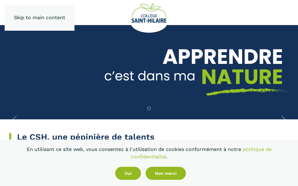 csh.qc.ca/ screen capture