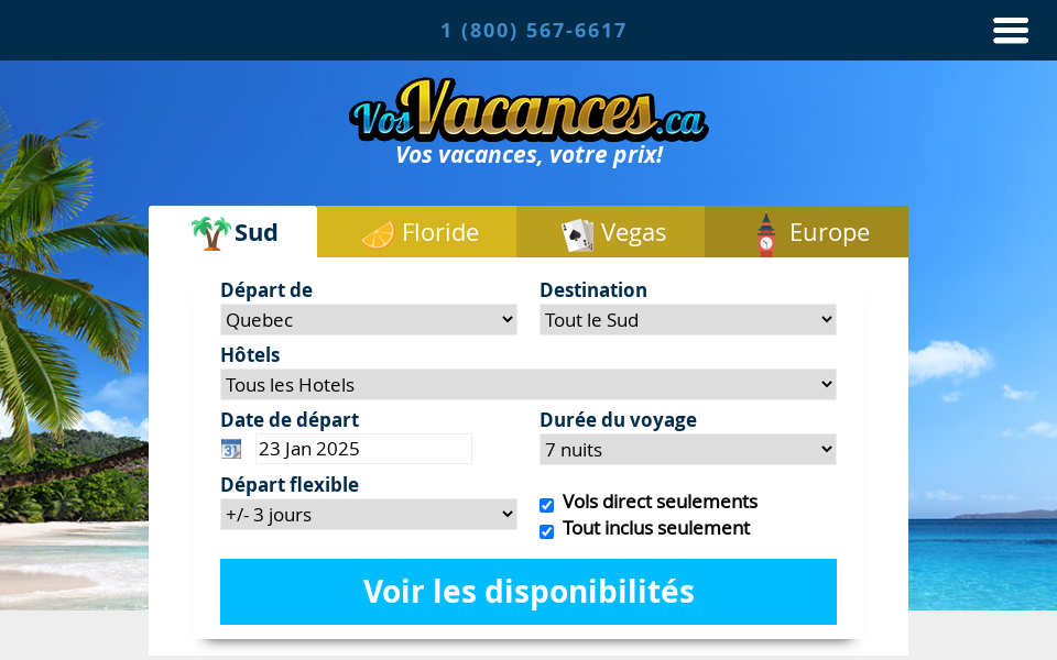 www.vosvacances.ca/ screen capture