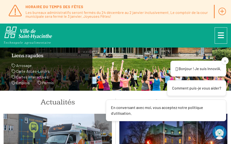 www.st-hyacinthe.ca/ screen capture