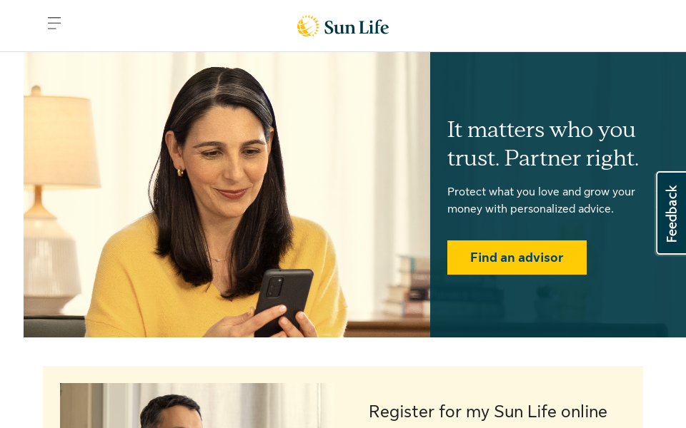 www.sunlife.ca/ screen capture