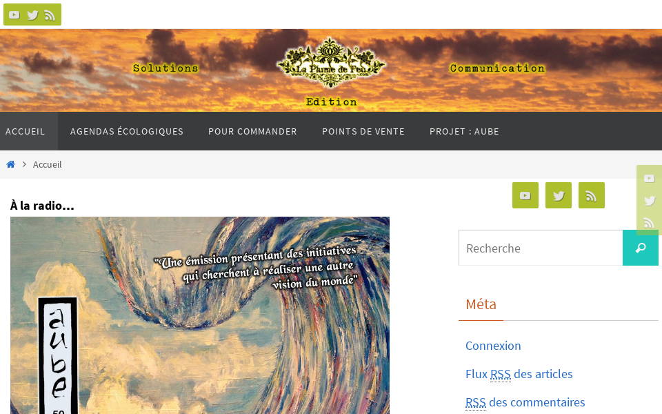 laplumedefeu.com/ screen capture