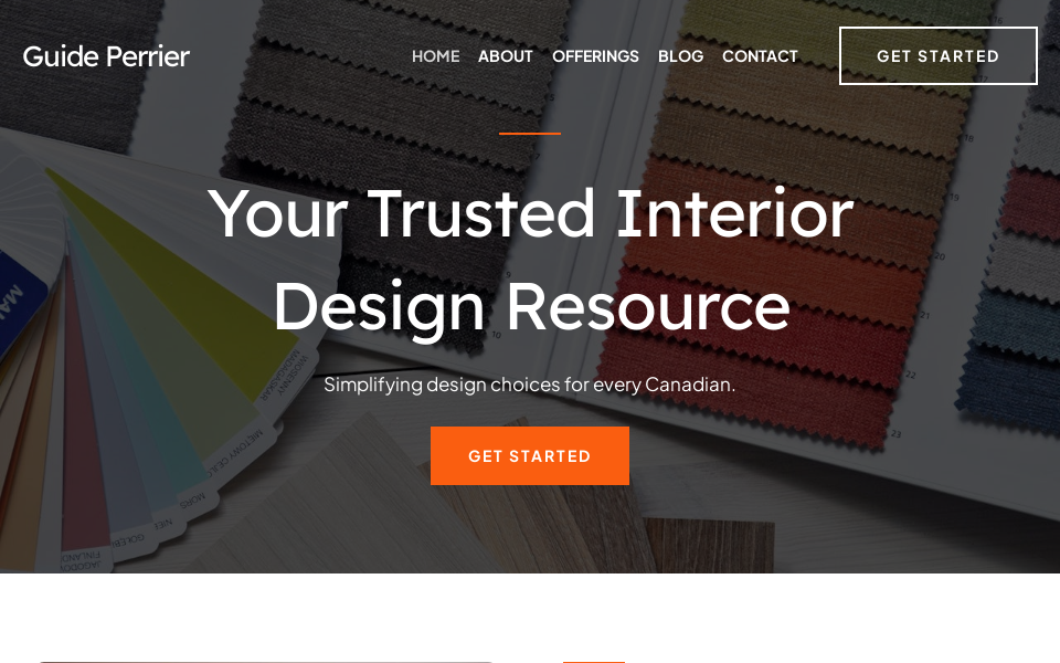 guideperrier.ca/ screen capture