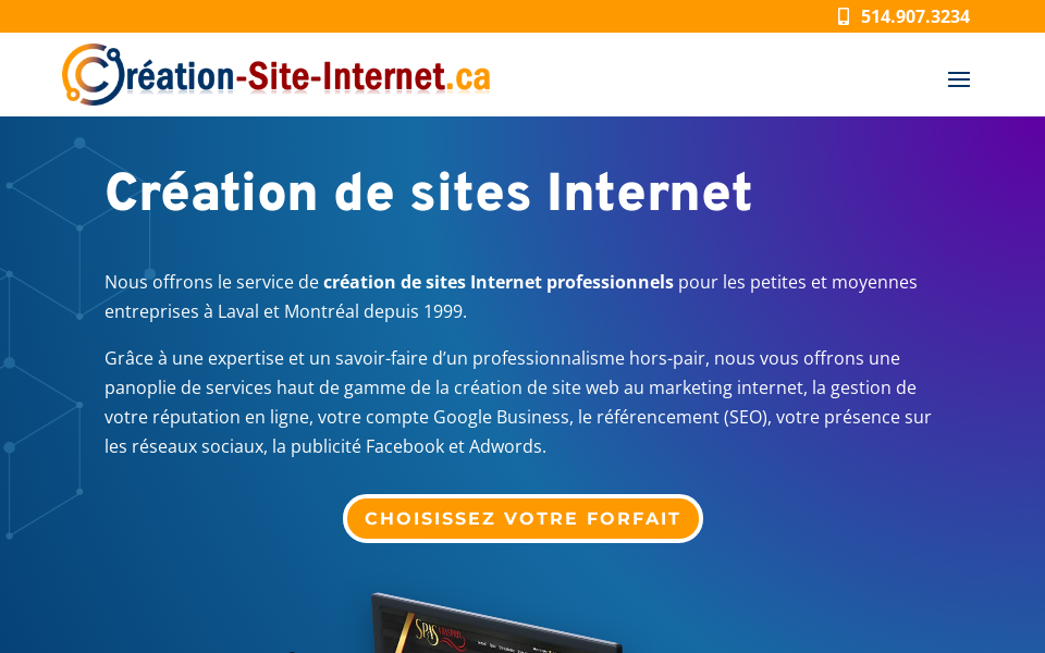 www.creation-site-internet.ca/ screen capture