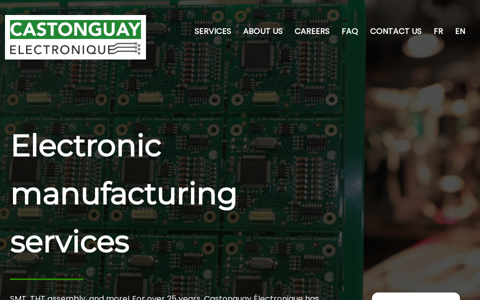 castonguay-electronique.com/en/ screen capture