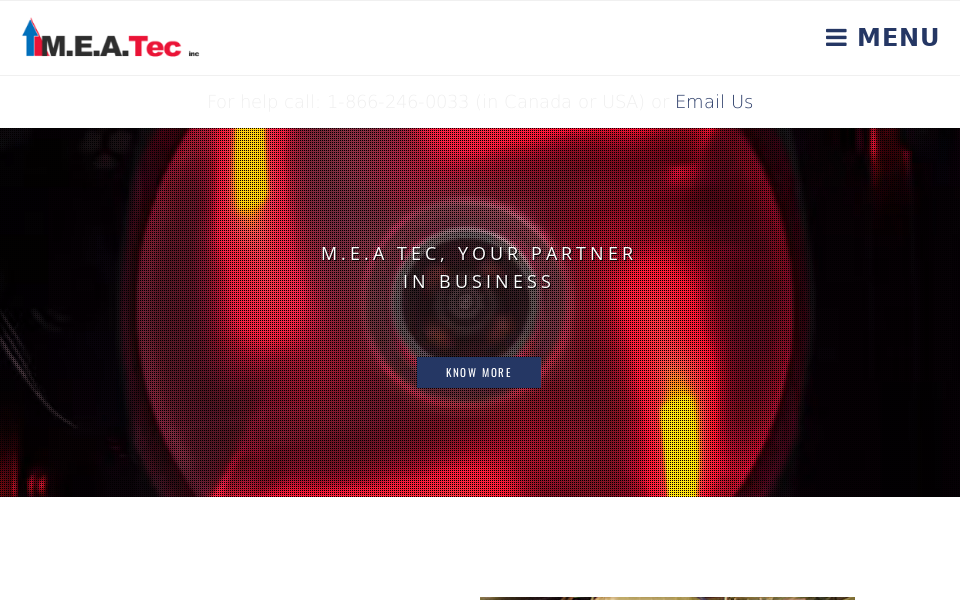 meatecinc.com/ screen capture