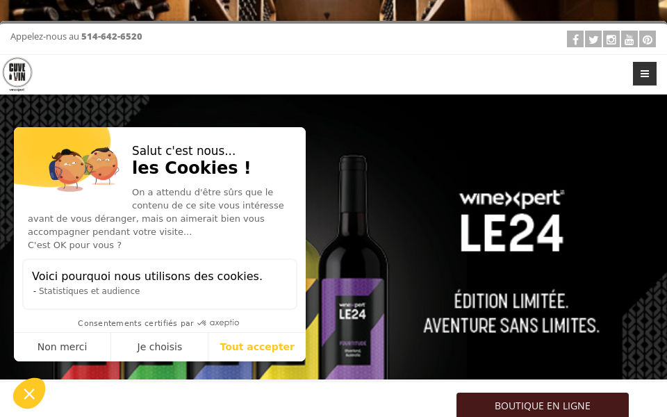 cuveavin.ca/ screen capture