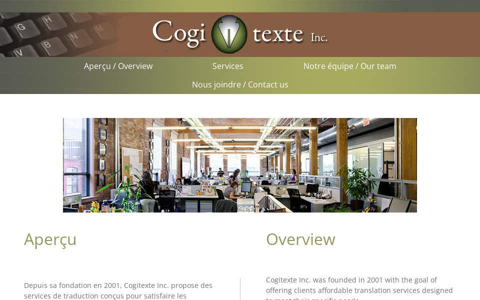 cogitexte.com/ screen capture