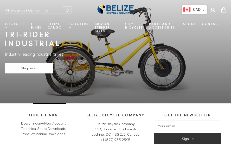 belizebike.com/ screen capture