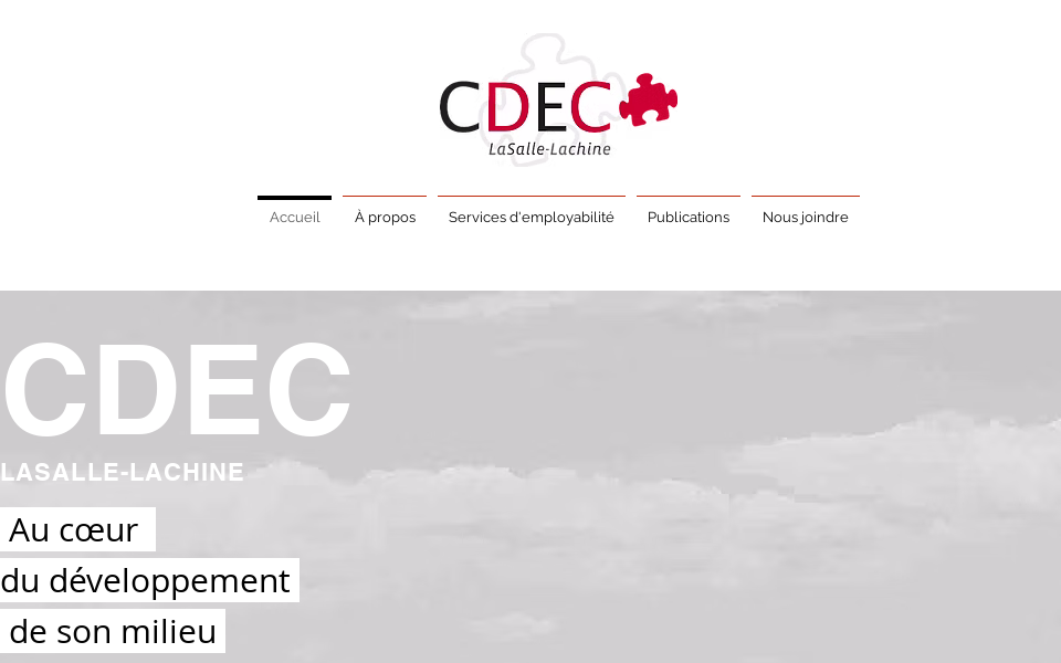 www.cdec-lasallelachine.ca/ screen capture