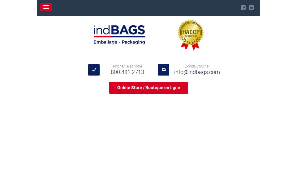 www.indbags.com/ screen capture