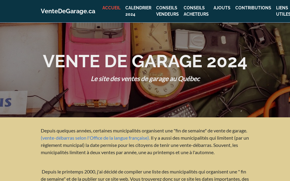 www.ventedegarage.ca/ screen capture