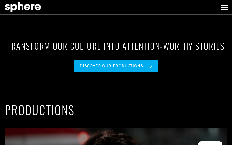 sphere-media.com/ screen capture