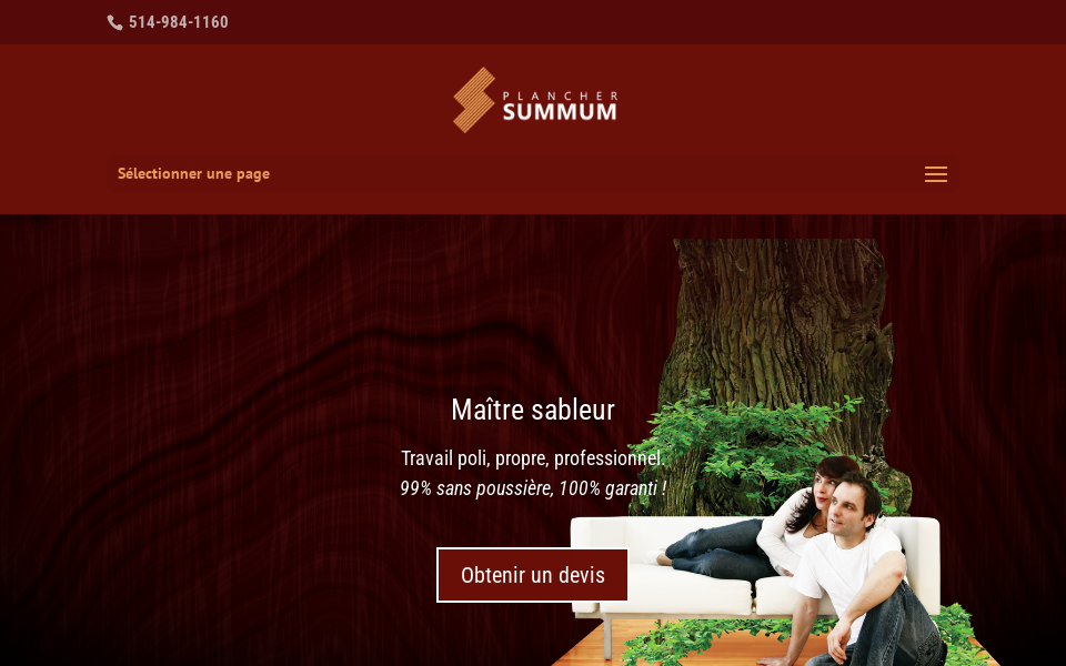 plancher-summum.com/ screen capture