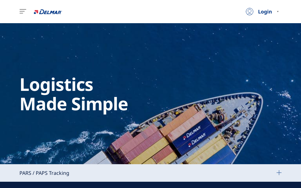 www.delmarcargo.com screen capture