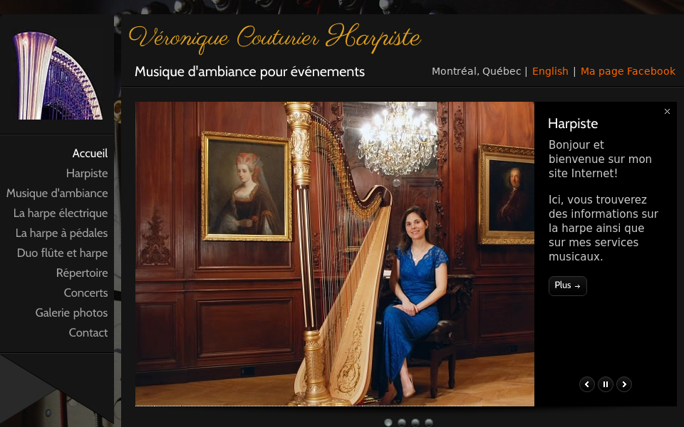 harpiste.ca/ screen capture