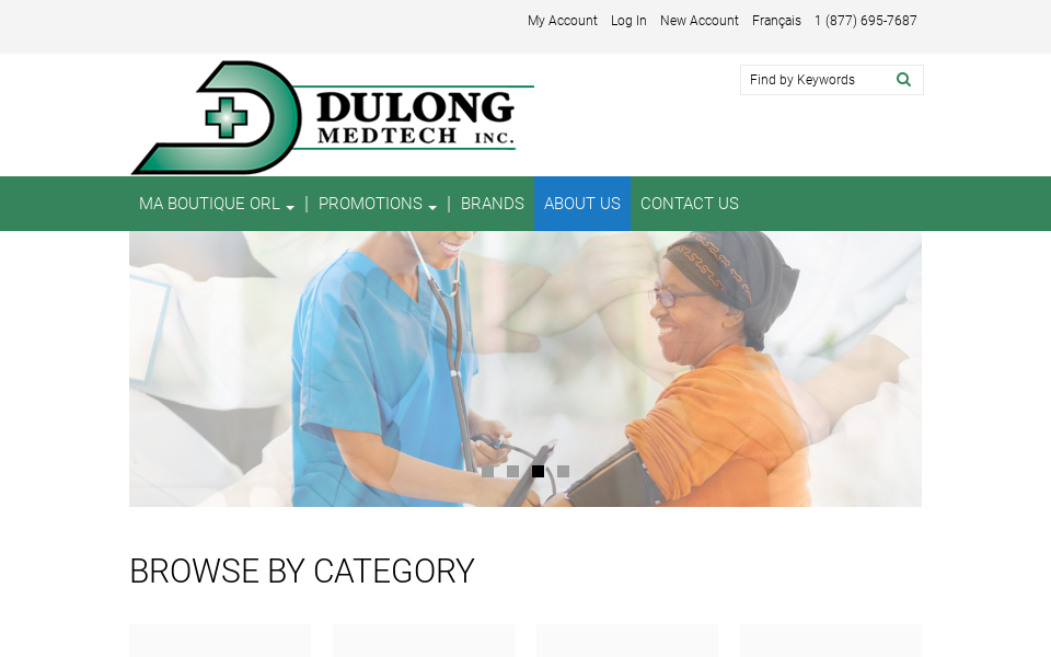 www.dulongmedtech.com/ screen capture