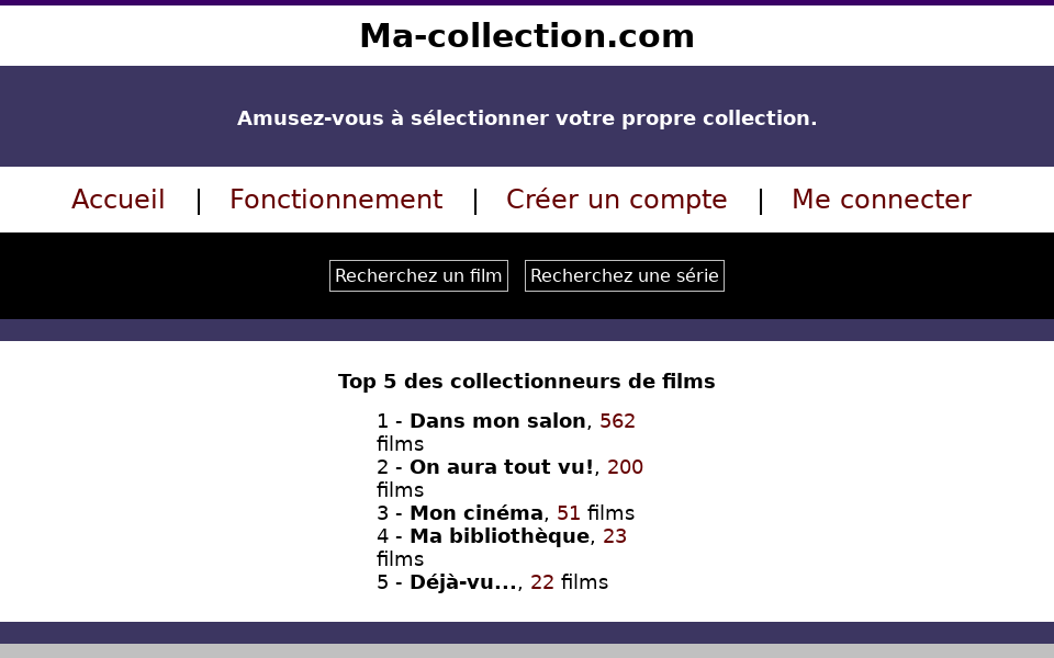 ma-collection.com/ screen capture