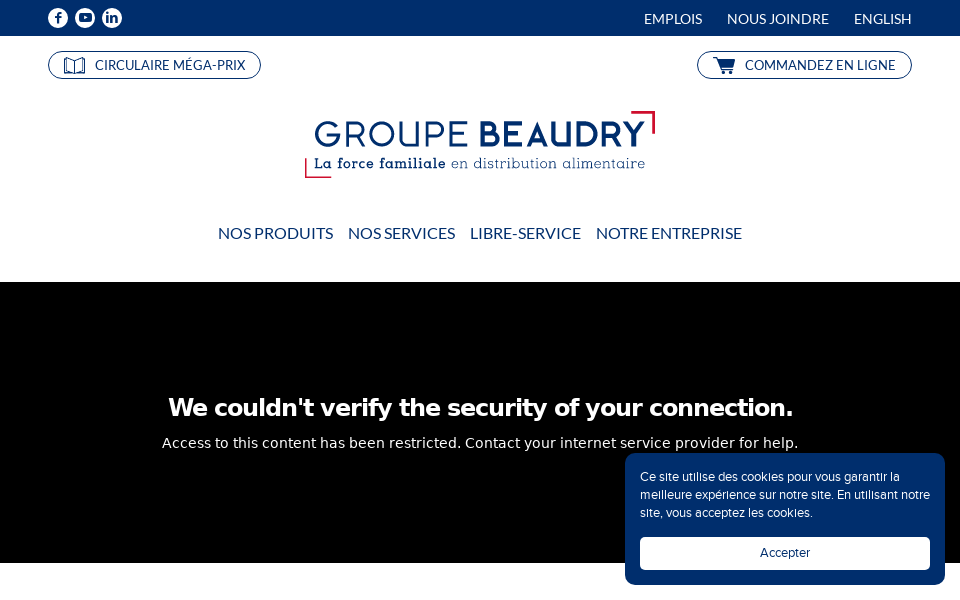 www.groupebeaudry.com/ screen capture