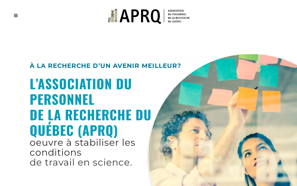 aprquebec.org/ screen capture