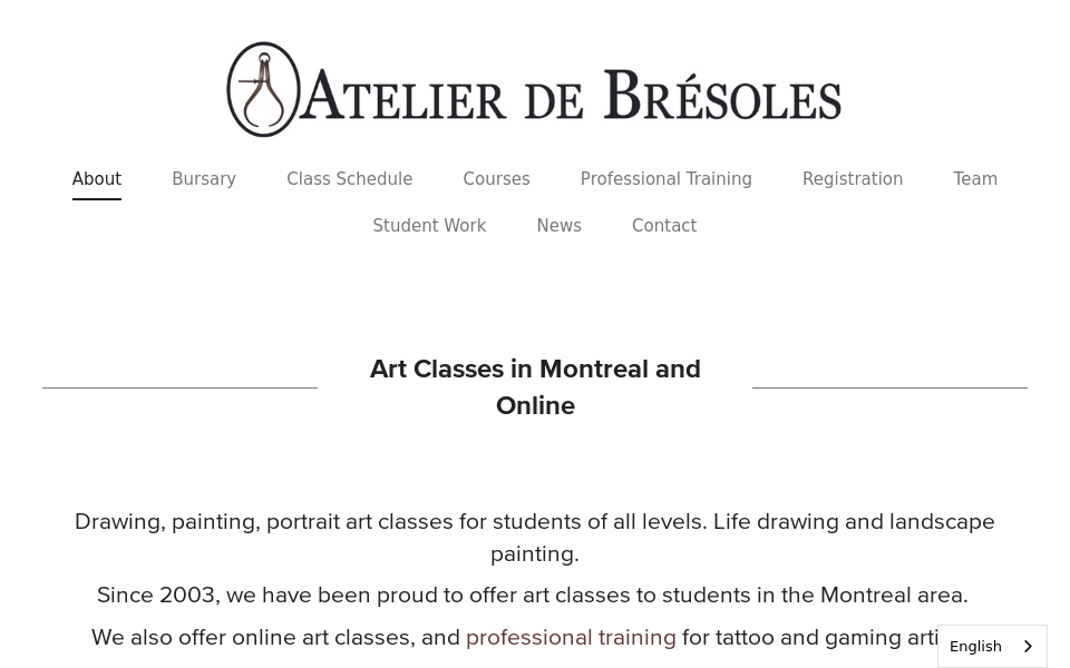 www.atelierdebresoles.com/ screen capture