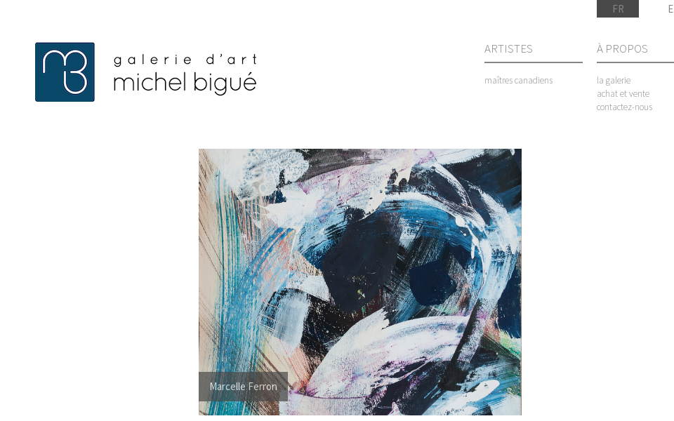 www.galeriemichelbigue.com/ screen capture