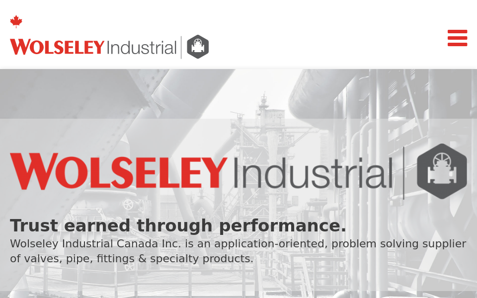 www.wolseleyindustrial.ca/ screen capture