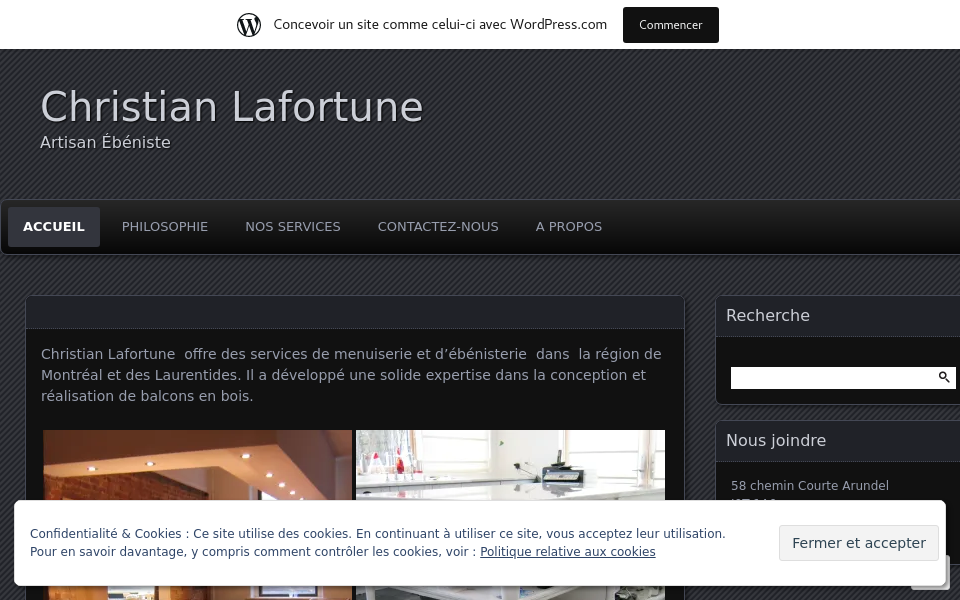 christianlafortune.wordpress.com/ screen capture