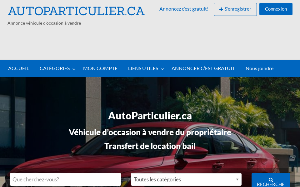 www.autoparticulier.ca/ screen capture