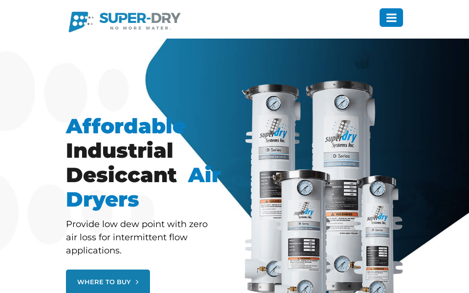 superdrysystems.com/ screen capture