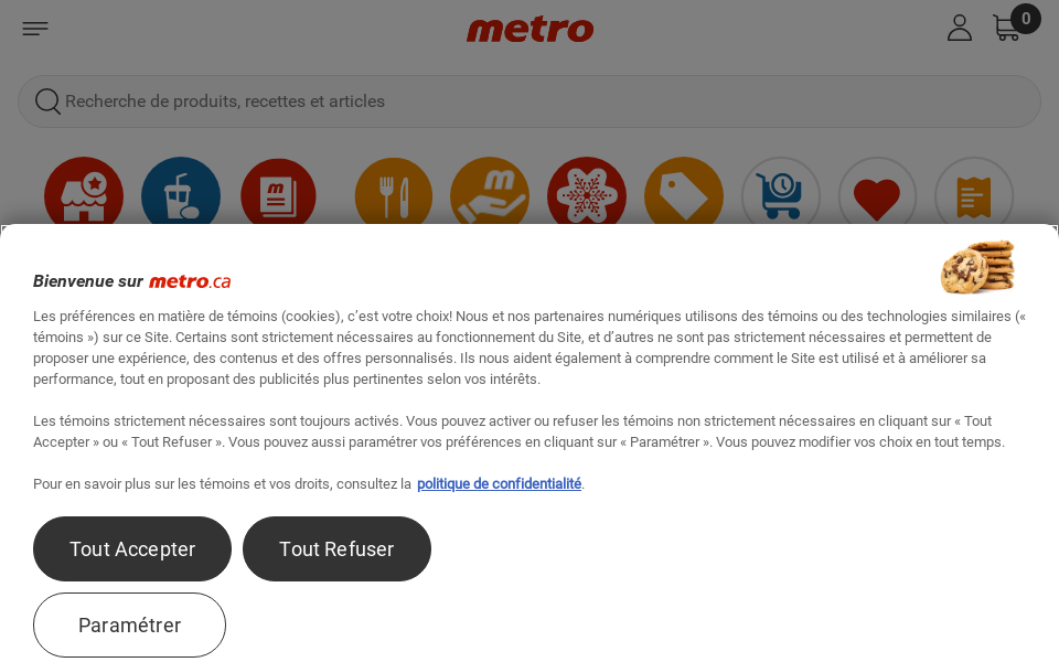 www.metro.ca/recettes-et-occasions screen capture