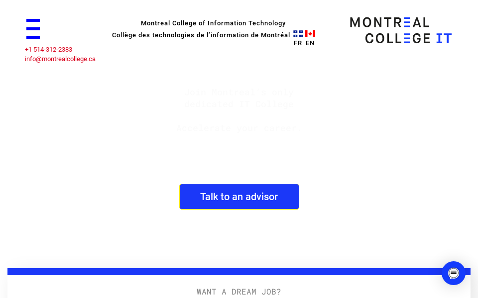 www.montrealcollege.ca/ screen capture