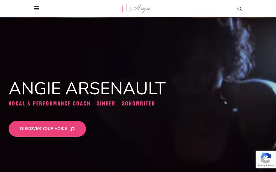 angiearsenault.com/ screen capture