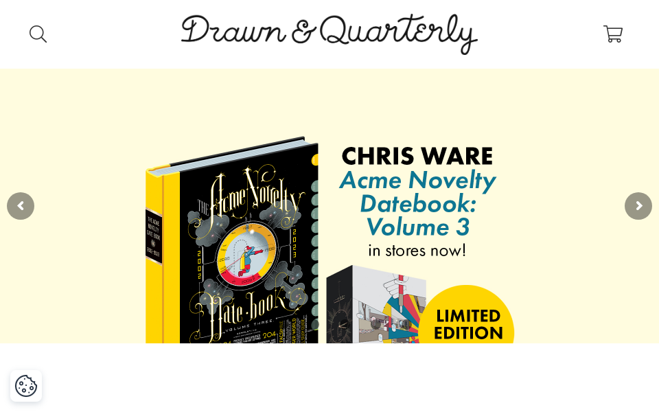 drawnandquarterly.com/ screen capture