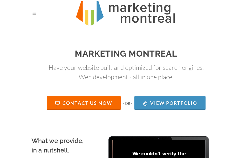 marketingmontreal.ca/ screen capture
