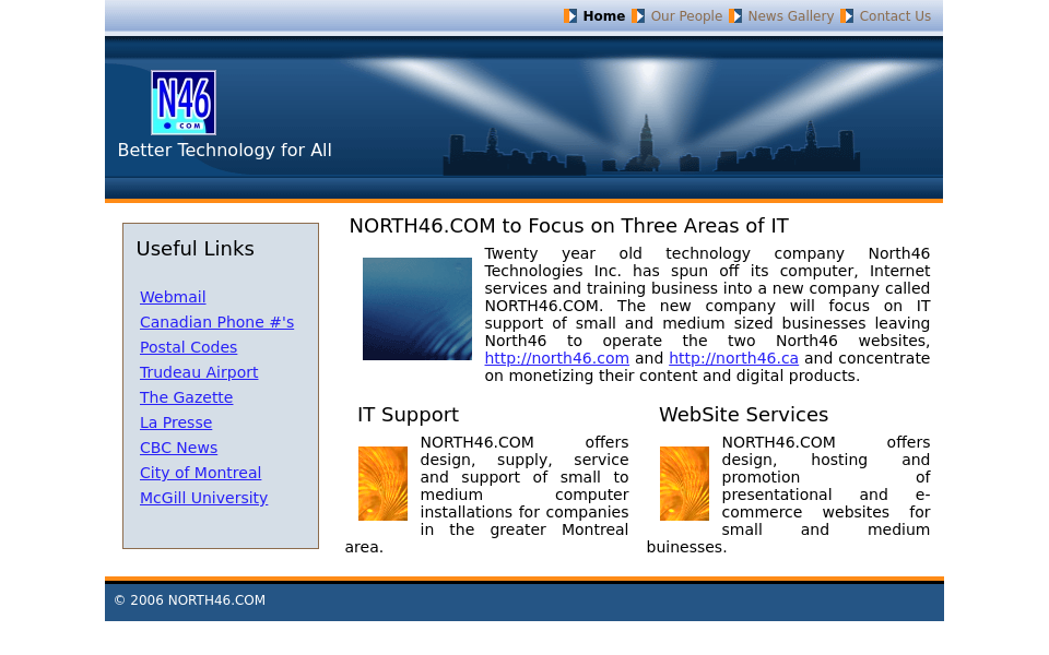 north46.ca/ screen capture