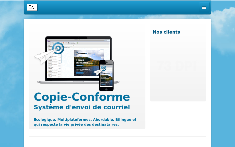 www.copie-conforme.cc/ screen capture