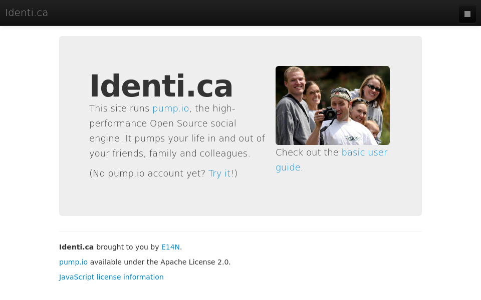 identi.ca/ screen capture
