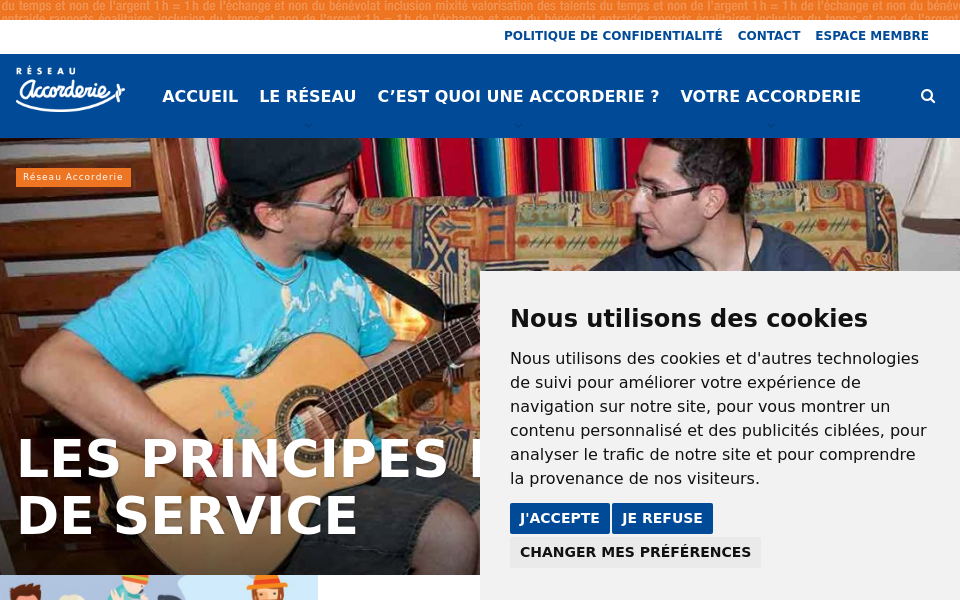 www.accorderie.ca/ screen capture
