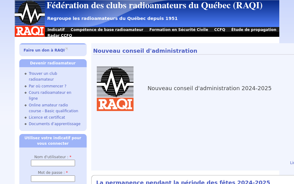 www.raqi.ca/ screen capture