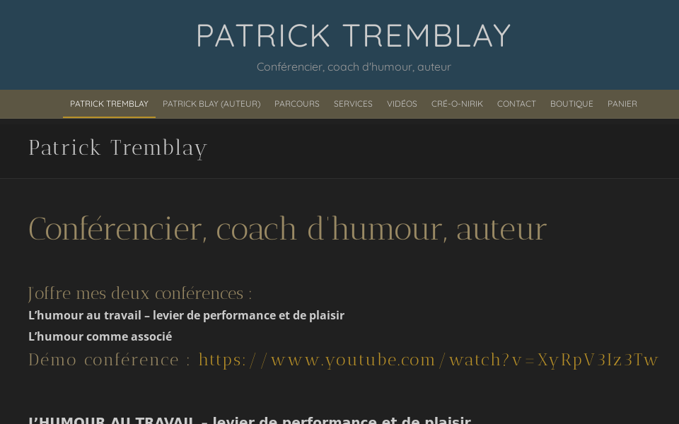 pattremblayhumoriste.com/ screen capture