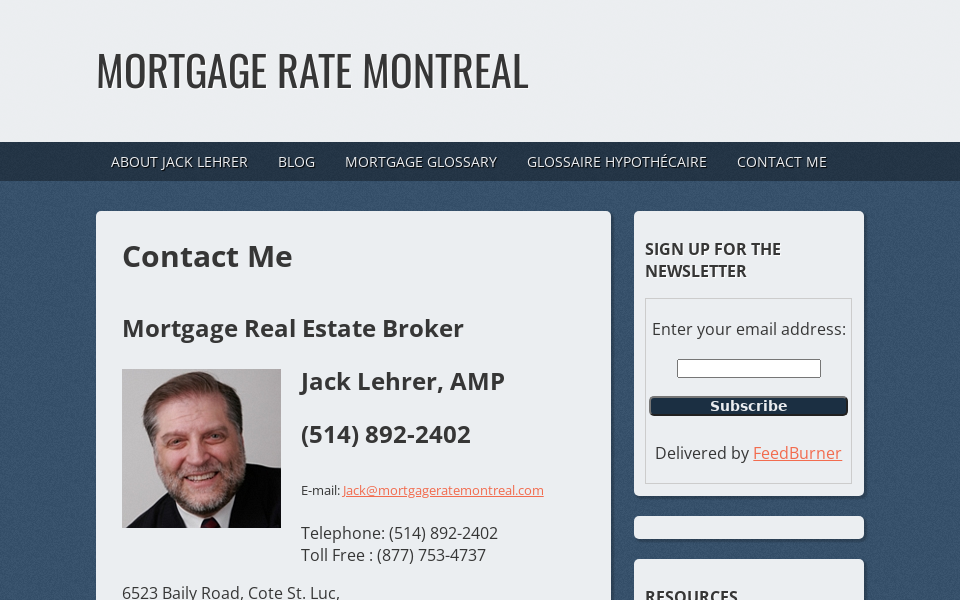 mortgageratemontreal.com/ screen capture