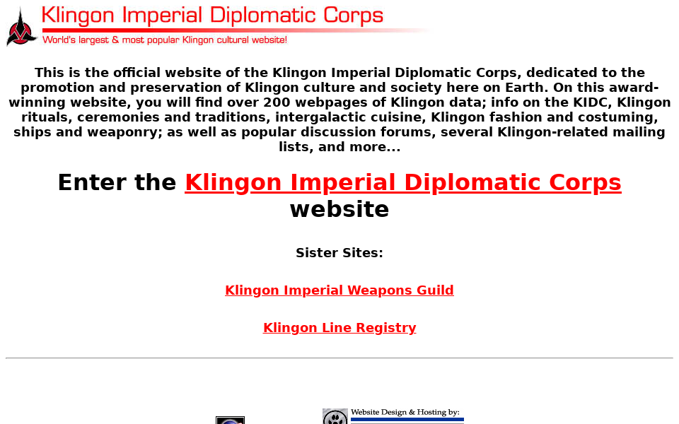 www.klingon.org/ screen capture