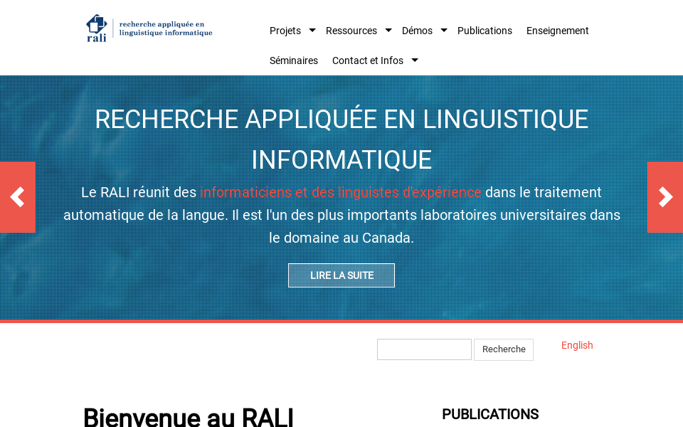 rali.iro.umontreal.ca/ screen capture