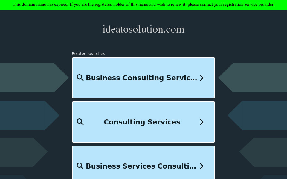 www.ideatosolution.com/ screen capture