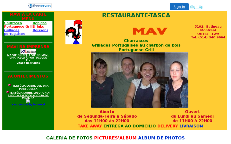 restaurantemavi.itgo.com/ screen capture