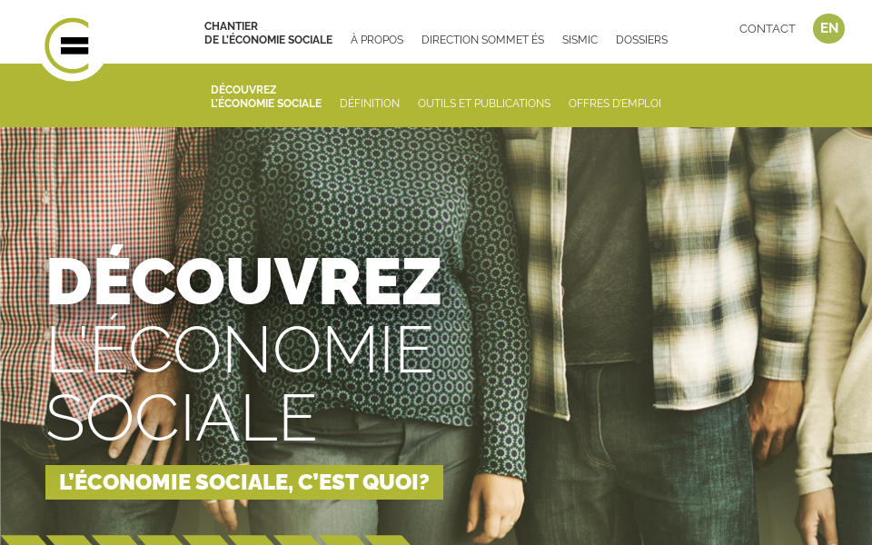 chantier.qc.ca/decouvrez-leconomie-sociale/ screen capture